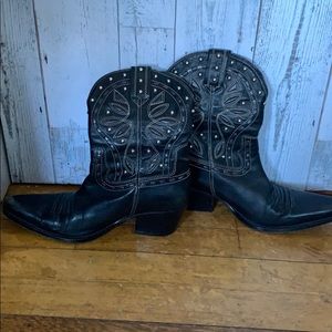 COLE HAAN Studded Western Cowboy Boots